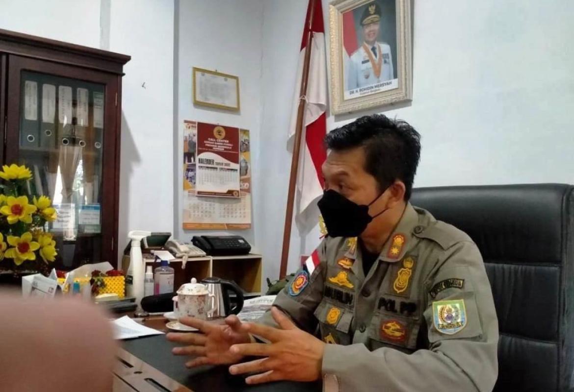 Kepala Satpol PP Provinsi Bengkulu Murlin Hanizar